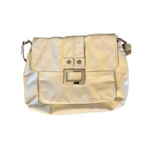 Roger Vivier White Patent Leather Shoulder Bag